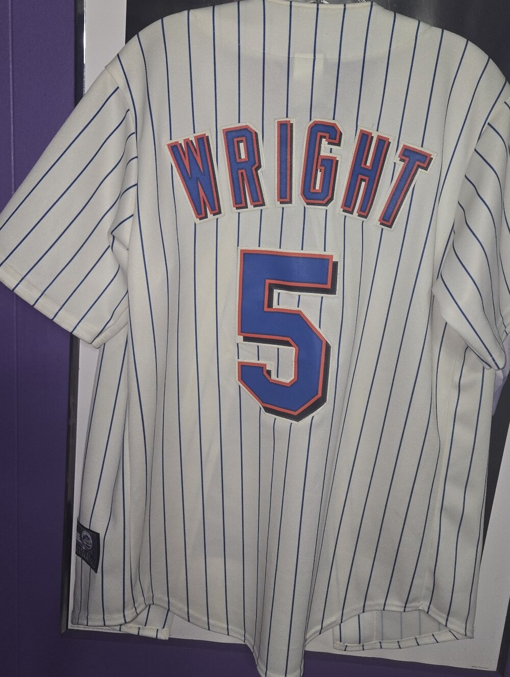 Majestic David Wright Official MLB NY Mets #5 White Jersey Size S